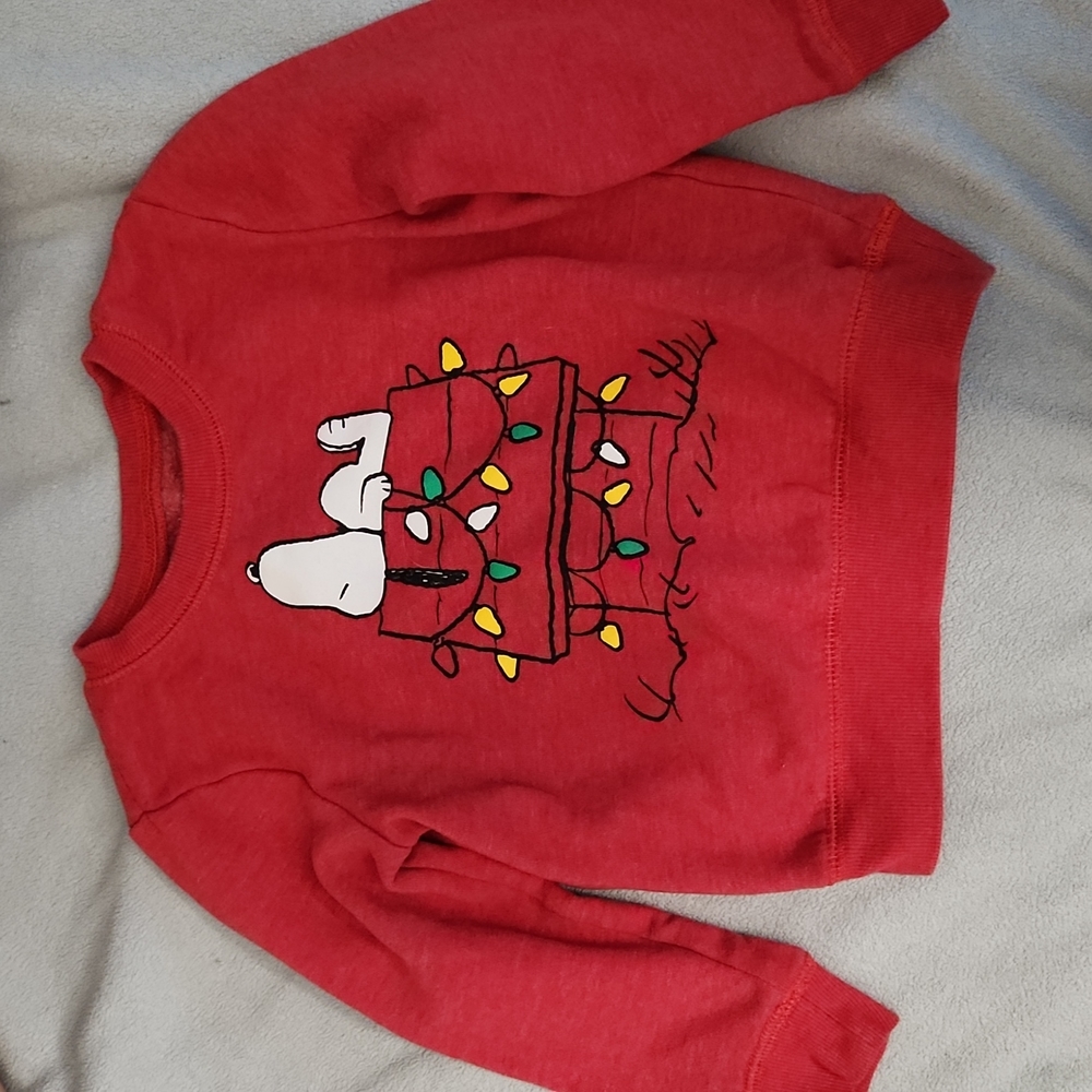 Snoopy 4t Christmas sweatshirt